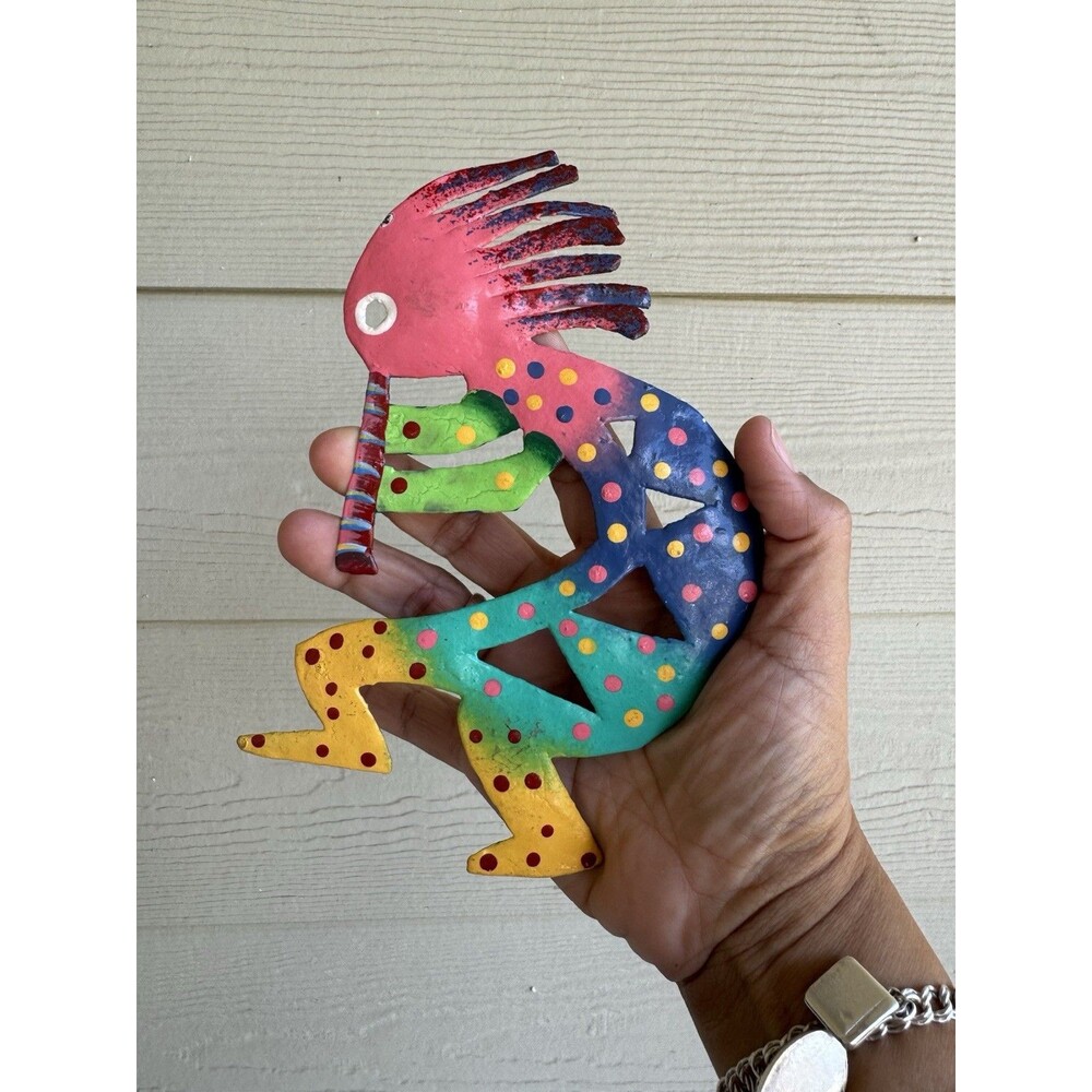 Colorful Metal Kokopelli Wall Décor – Southwestern Art